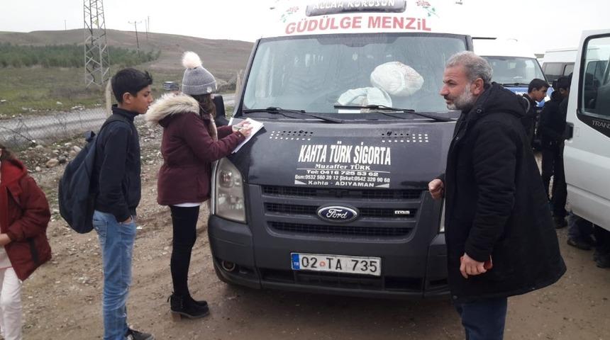 Okul servis ara&ccedil;ları denetlendi