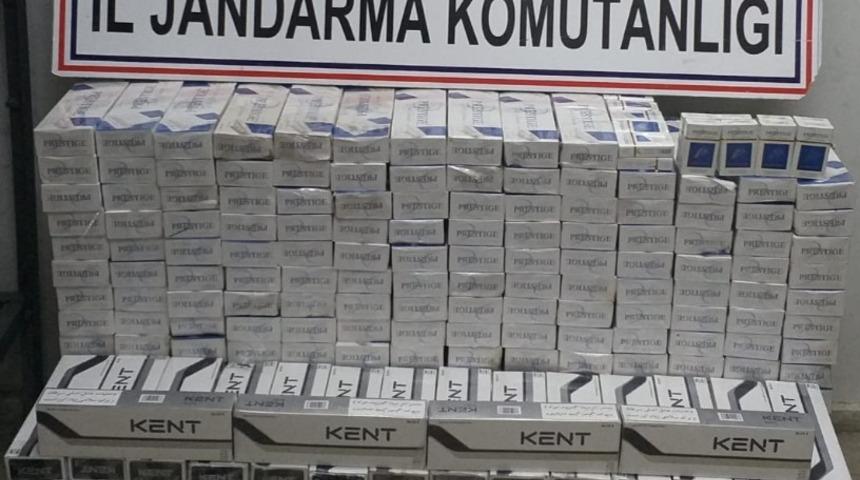 Sınır hattında ka&ccedil;ak sigara operasyonu