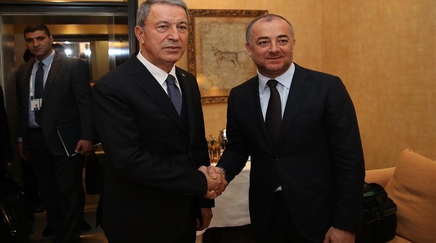 Hulusi Akar L&uuml;bnanlı mevkidaşıyla bir araya geldi