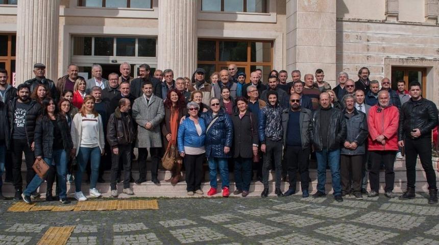 Kuşadası adayı &Ouml;mer G&uuml;nel, Davutlar esnafıyla bir araya geldi