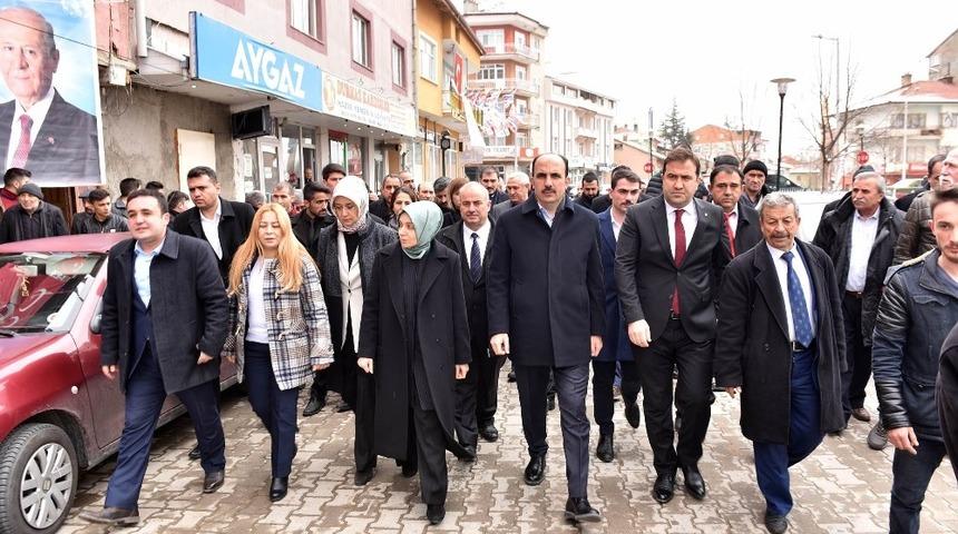Cumhur İttifakı adayları Ilgın ve Doğanhisar&rsquo;da vatandaşlardan destek istedi