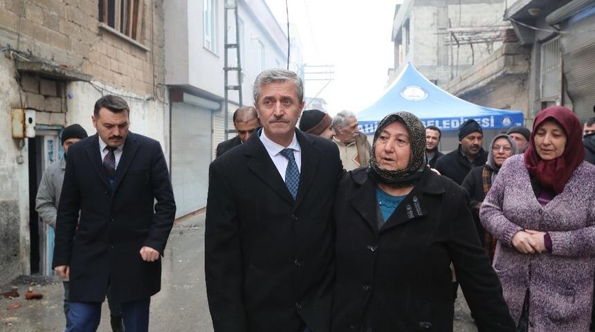 Belediye Başkanı Tahmazoğlu patlamanın yaşandığı mahallede