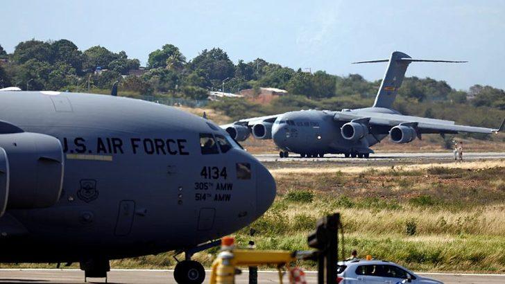 ABD uçakları Venezuela sınırında