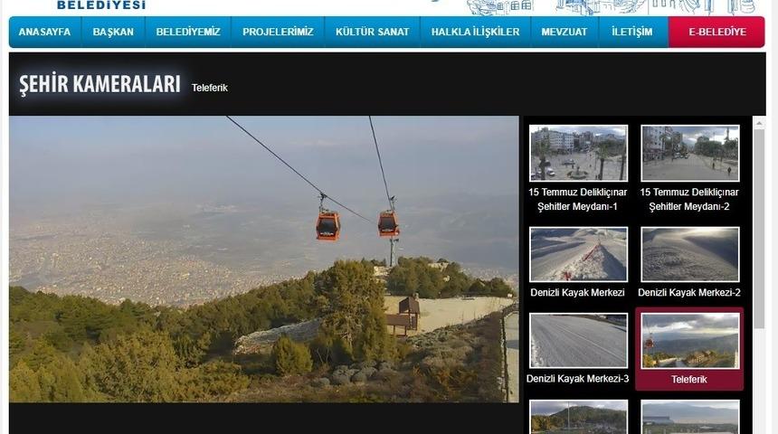 Denizli 13 noktadan 24 saat g&ouml;r&uuml;nt&uuml;lenebiliyor