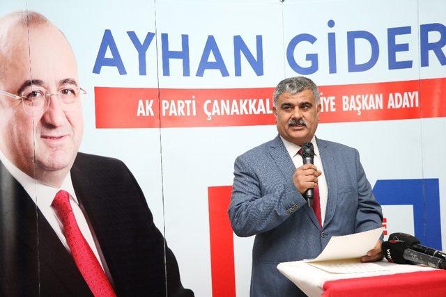 “Çanakkale’ye vefa borcumuz var, Gider’i destekleyeceğiz”