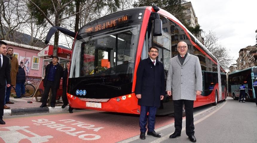 Elektrikli otob&uuml;slerde test s&uuml;r&uuml;şleri devam ediyor