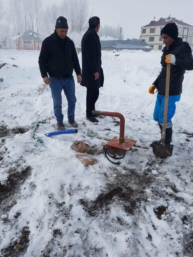 Dondurucu soğukta su arızası onarımı