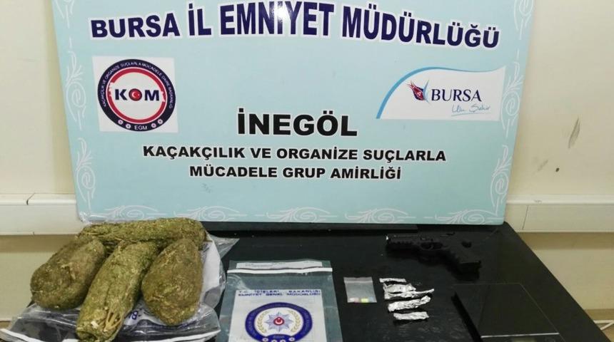 İneg&ouml;l&rsquo;de uyuşturucu operasyonu