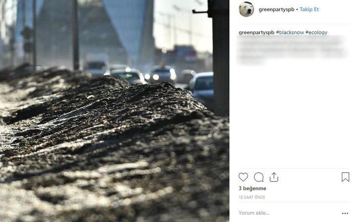 Rusya'da yine 'siyah' kar yağdı  G1