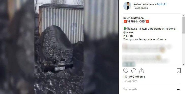 Rusya'da yine 'siyah' kar yağdı  G4