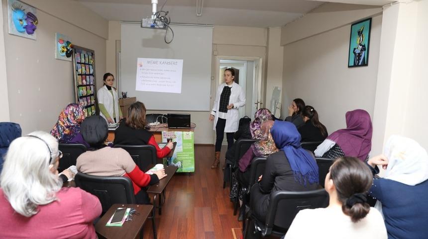 Bilgievi kursiyerlerine &ldquo;Kanser ve erken teşhis&rdquo; eğitimi