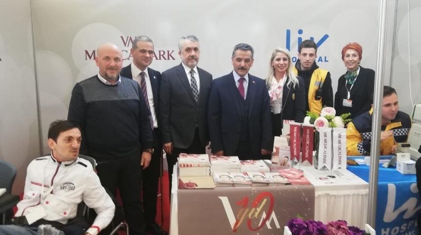 Fuarda sağlık standına b&uuml;y&uuml;k ilgi