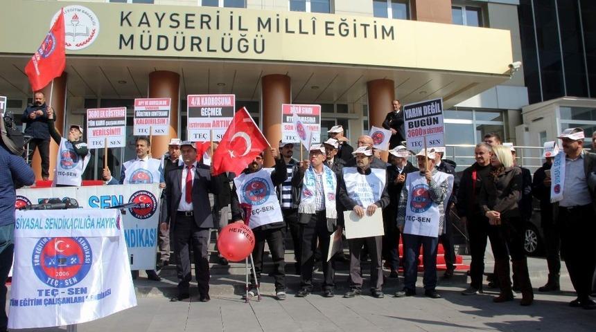 TE&Ccedil;-SEN Şube Başkanı Erdoğan: "Ek g&ouml;sterge artışından t&uuml;m memurların adil bir şekilde faydalanmasını istiyoruz"