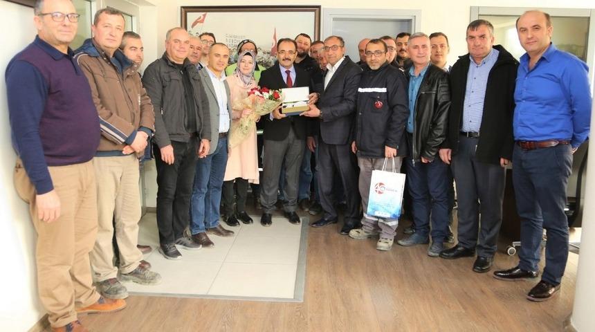 Değişimin emektarlarından Başkan Cahan&rsquo;a anlamlı ziyaret