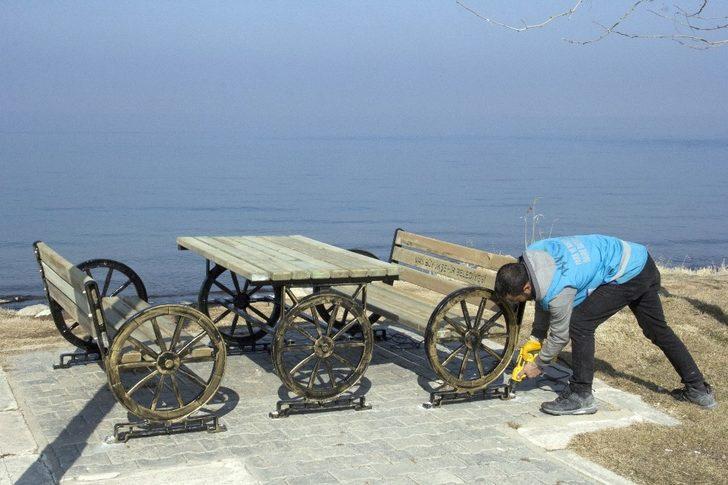 Van’daki kent mobilyaları yenileniyor G1