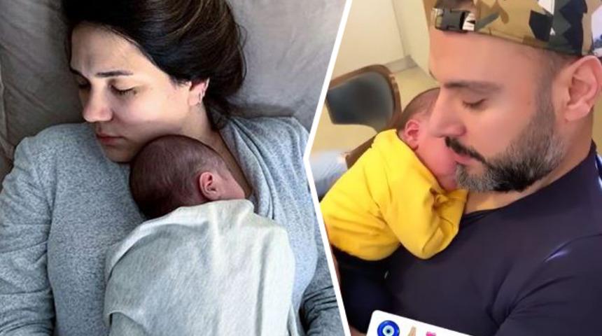 Buse Varol doğum anında &ccedil;ekilen fotoğrafları paylaştı