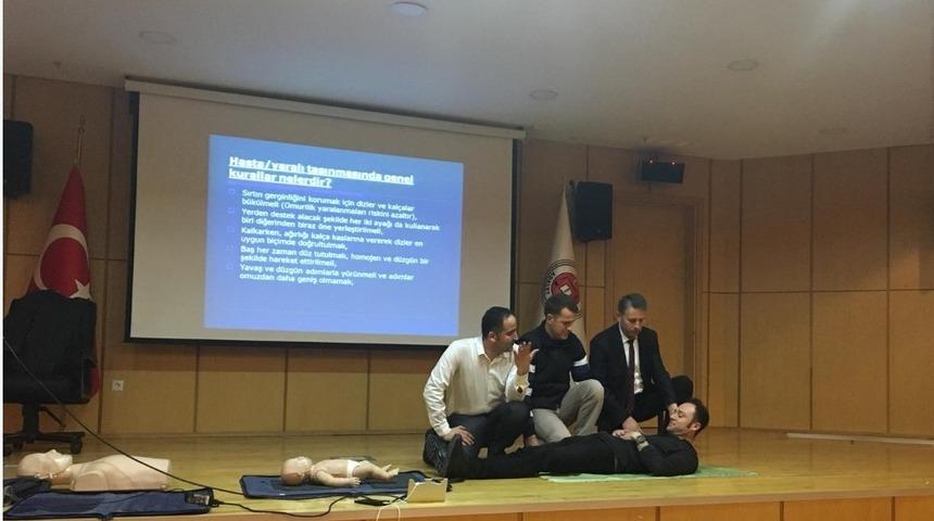 Adliye personeline ilkyardım eğitimi