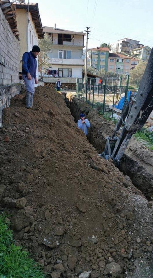 Bayırköy’de kanalizasyon çalışmaları başladı