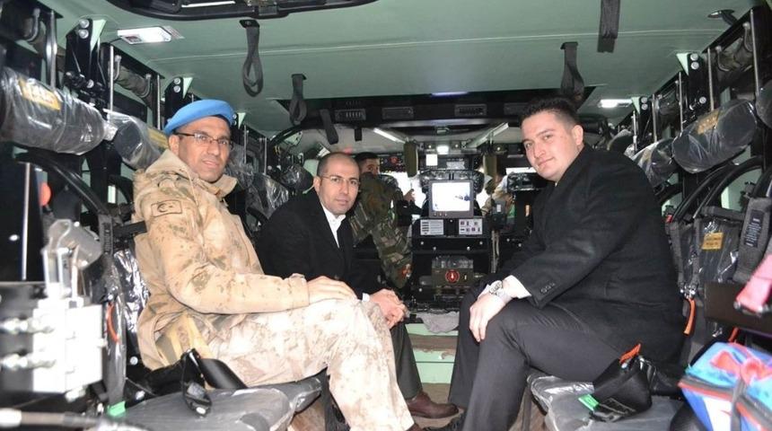 Kaymakam &Ouml;zadalı&rsquo;dan askeri tabura ziyaret