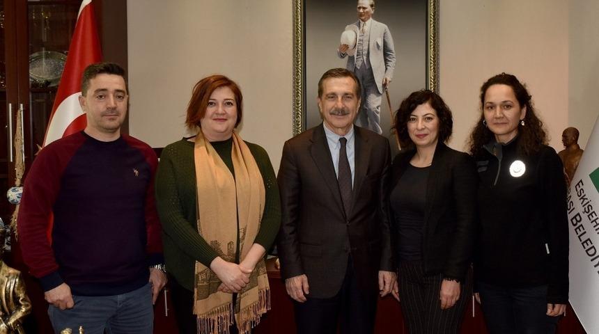 Sağlık &ccedil;alışanlarından Ata&ccedil;&rsquo;a ziyaret