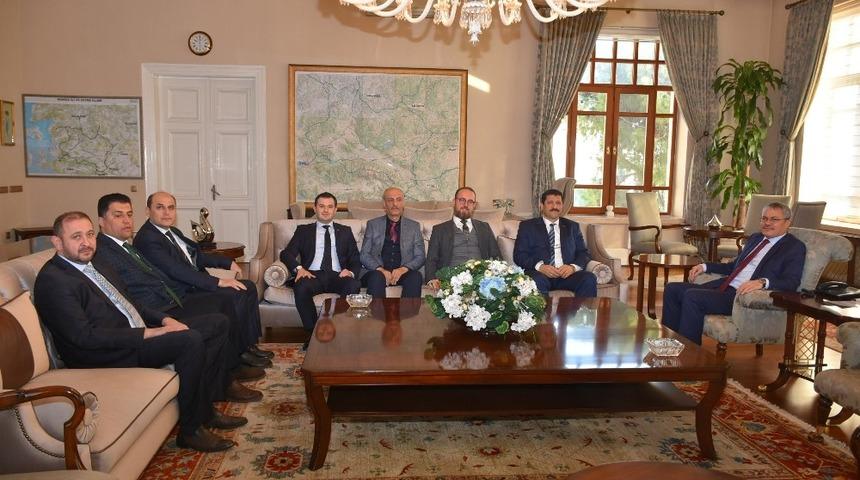 Vali Deniz Demirci heyetini kabul etti