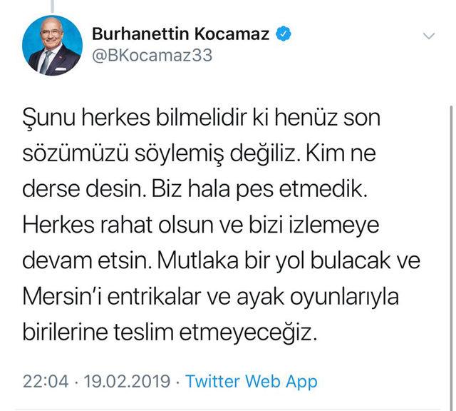 Mersin İYİ Parti'de deprem; Kocamaz'ın adaylığı tehlikede (3)