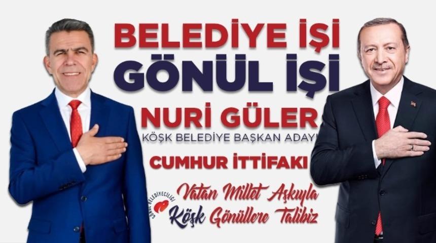 Cumhur İttifakı K&ouml;şk Başkan Adayı G&uuml;ler, kadrosunu a&ccedil;ıkladı