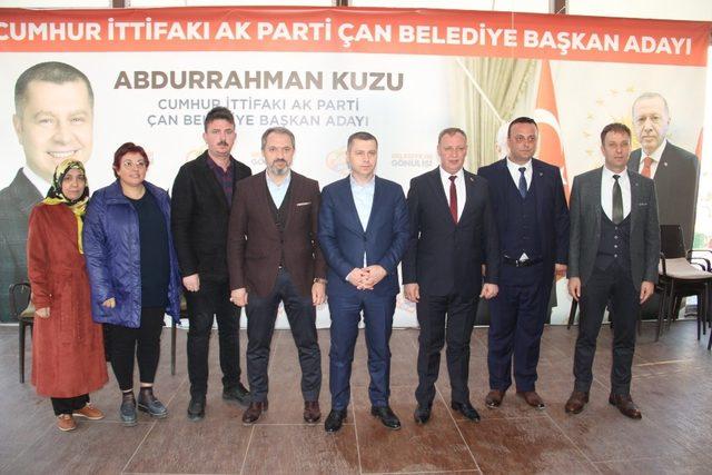 Çan’da Cumhur İttifakı’nın adayı Abdurrahman Kuzu