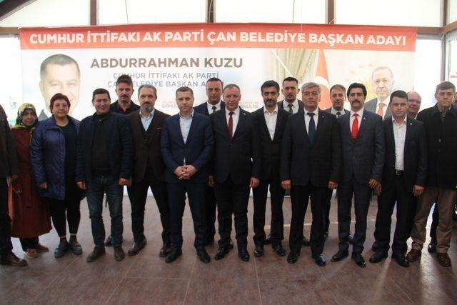 Çan’da Cumhur İttifakı’nın adayı Abdurrahman Kuzu