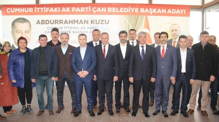 &Ccedil;an&rsquo;da Cumhur İttifakı&rsquo;nın adayı Abdurrahman Kuzu