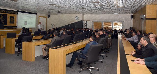 Belediye personeline, iş güvenliği eğitimi verildi