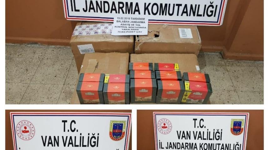 Van&rsquo;da 495 kilogram ka&ccedil;ak &ccedil;ay ele ge&ccedil;irildi