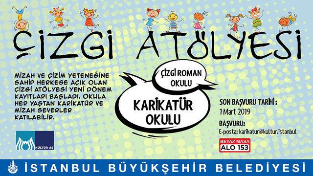 İBB Çizgi Atölyesi’nde yeni dönem kayıtları başladı