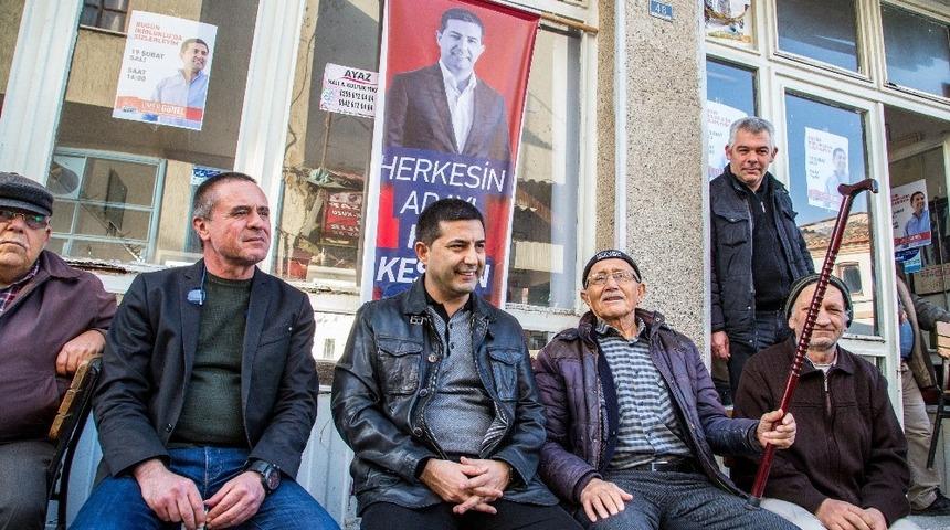 CHP Kuşadası Belediye Başkan Adayı &Ouml;mer G&uuml;nel, İkioluklu&rsquo;yu ziyaret etti