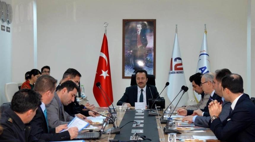 112 Acil &Ccedil;ağrı Hizmetleri İl Kordinasyon Toplantısı