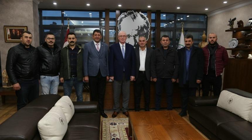 Kartepeliler&rsquo;den Başkan Kurt&rsquo;a ziyaret