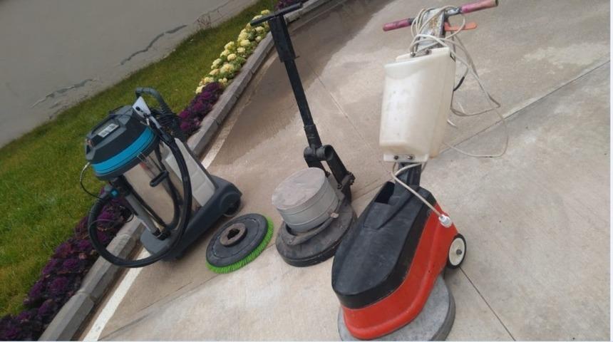 Halı makinesi hırsızları yakalandı