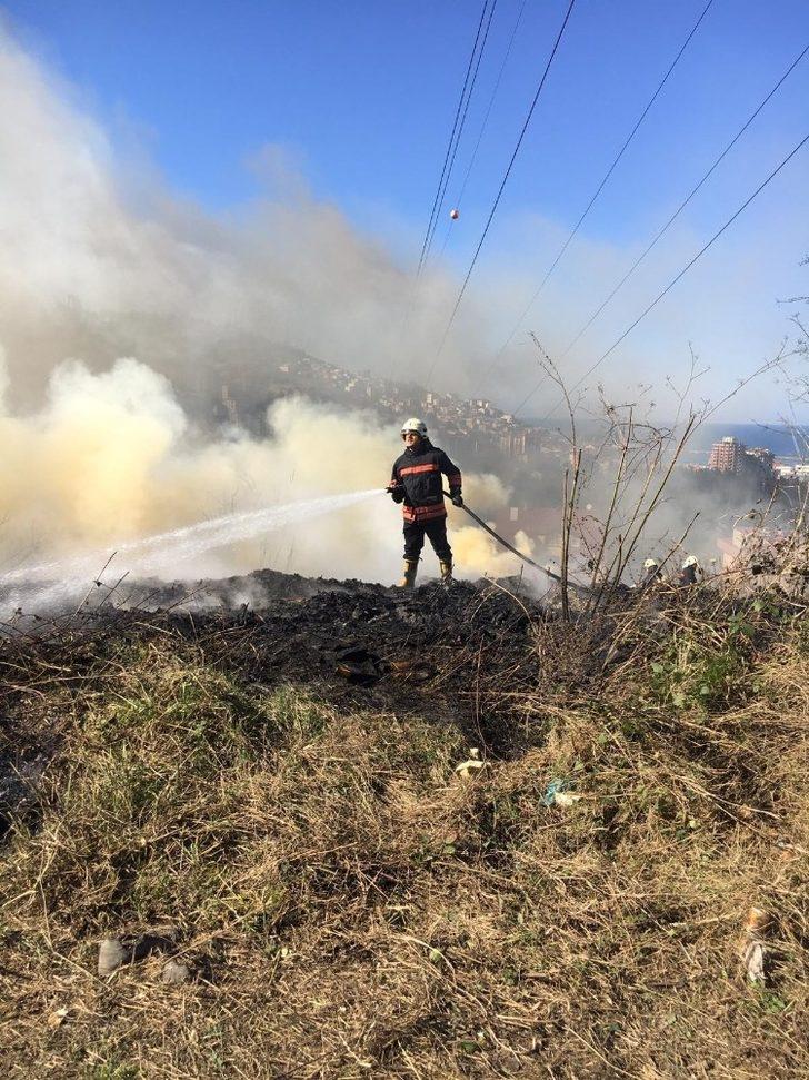 Korkutan yangına itfaiyeden müdahale G2