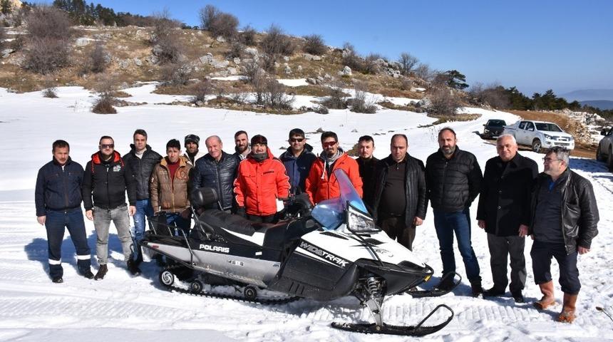 Keltepe kayak merkezi i&ccedil;in kar motoru alımı yapıldı