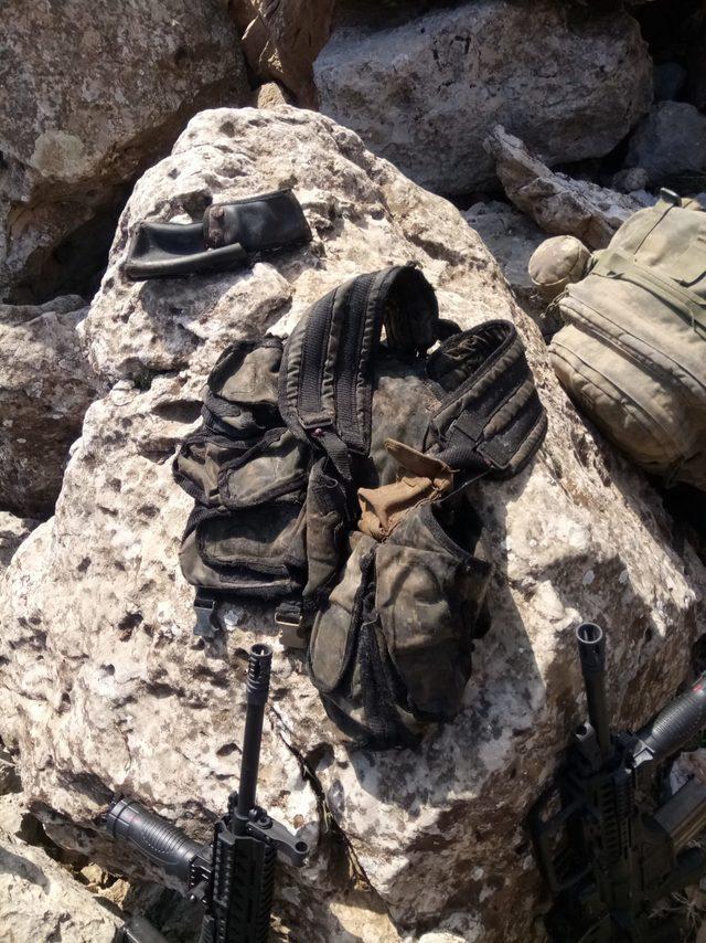 Cudi Dağı'nda teröristlerin kullandığı 2 sığınak imha edildi