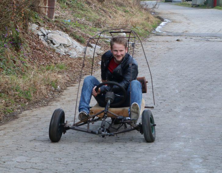 Rizeli yine imkansızı başardı! İnşaat demirinden ATV yaptı G4