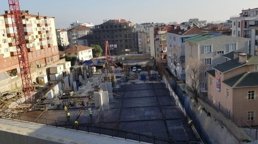 Gebze&rsquo;deki 7 katlı otoparkın bodrum kat betonları d&ouml;k&uuml;ld&uuml;