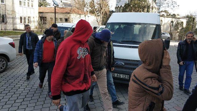 Samsun’da DEAŞ’tan 8 yabancı uyruklu şahıs adliyede