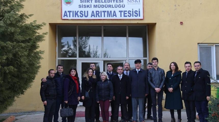 Siirt’te TUİK personelleri içme suyu ve atık su tesisini gezdi