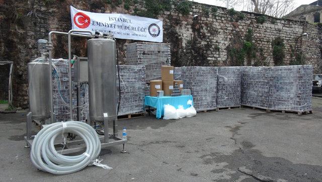 İstanbul'da sahte enerji içeceği operasyonu