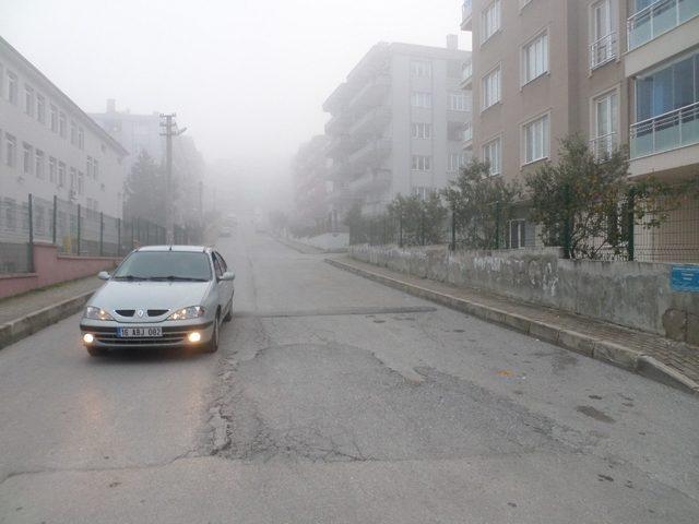 Yoğun sis Mudanya’yı etkisi altına aldı