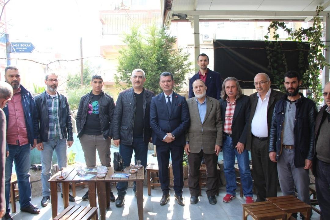 &Uuml;mmet Akın, Efeler esnafı ile buluştu