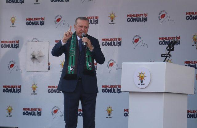 Erdoğan: Benim milletim, PKK'nın desteklediği adaya oyunu verir mi ?