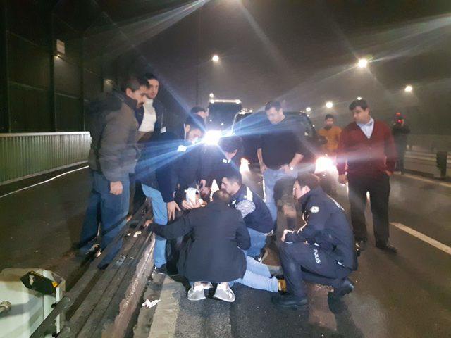 Haliç Köprüsü'nde art arda 2 trafik kazası: 4 yaralı 