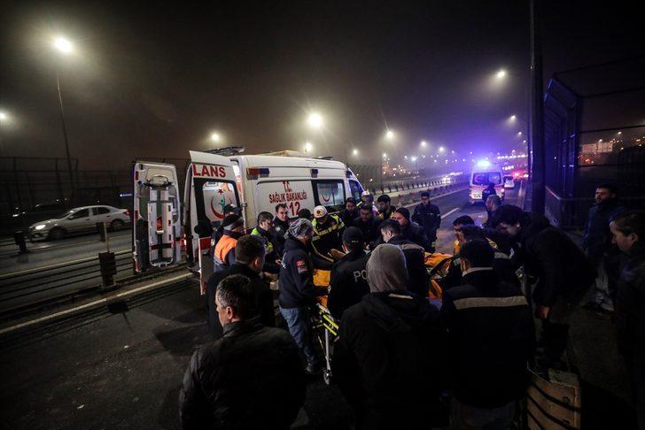 Haliç Köprüsü'nde zincirleme kaza! 3 yaralı G5